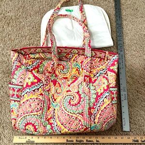Vera Bradley diaper bag with changing pad